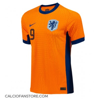 Maglia Calcio Paesi Bassi Wout Weghorst #9 Prima Divisa Europei 2024 Manica Corta Maglia Calcio Paesi Bassi Wout Weghorst #9 Prima Divisa Europei 2024 Manica Corta